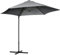Outsunny Parasol déporté octogonal diamètre 256 cm mât en acier - gris anthracite