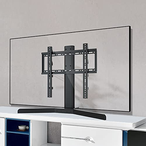 Tv-Halterung, Tv-Wandhalterung, Tv-Ständer, Universeller Tisch-Tv-Ständer Mit 120° Mechanischer Winkel-Designbasis, Höhenverstellbarer Tisch-Tv-Basis, Passend Für 32–65 Zoll Led-Bildschirme