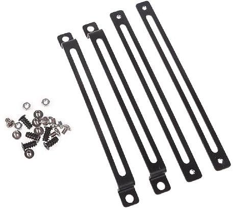 Yisawroy Water Drainage Tank Reservoir Bracket Fan Holder Mount Stand Pump Fan Holder Nickel Plating Enhance Cooling Efficiency Fan Bracket Holder