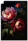 ARTLAND Wanddeko Poster & Kunstdrucke Wandposter 60x90 cm Hochformat Pflanzen Blumen Rosen MItternacht Garten Barock Gothic Vintage U4VY