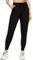 EUHOM Jogginghose Damen Sporthose Lang Yogahose High Waist Trainingshose Freizeithose Leichte Sweathose Damenhose mit Gummizug für Sport Yoga Fitness(Schwarz, XL)