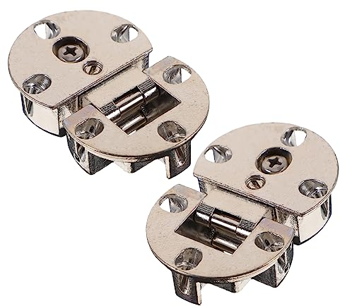 Uonlytech Rundes Scharnier Aus Zinklegierung 180 Grad Für Küchenschränke 2er-pack Einfache Installation
