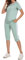 Aottori Streatwear Trainingsanzüge für Damen Sportanzug Freizeitanzug Jogginganzug Kurzarmpullover Kordelzug Taschen Grün L