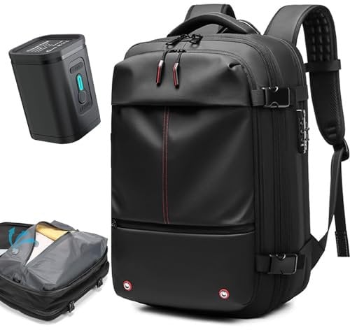 Quincry Vacpack - Mochila al vacío expandible de 16 galones con sistema de compresión sellado, para viajes, L