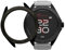 SmartWatch Rocks 2.0, mit 2 Covern inkl. digitaler Uhr, Fulltouch-Display, Anrufe, Benachrichtigungen, SOS-Funktion, Sport, kompatibel mit iOS und Android (graues Armband in Schwarz und Dunkelgrau)