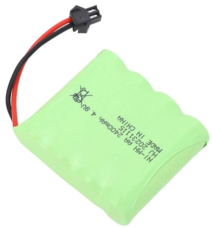 4.8V 2400mAh Nimh Battery Pack, with Overcharge Guard for 1/16 RC Car Trucks, with SM 2P Plug