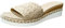 Generico Infradito Morbide Donna Accessori Ladies Fashion Summer Solid Grass Weaving Open Toe Sandali con tacco spesso inclinato Infradito Morbide Donna AccessoriCiabatte Estive Donna Rose (Beige, 39)