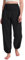 Damen Yoga Haremshose Hohe Taille Mit Tasche Fitness Hose Baumwolle Lockere Workout Jogginghose Schwarz L