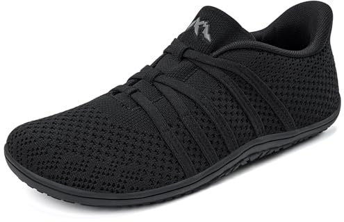 Sosenfer Barfußschuhe Damen Slip On Sneaker Breite Barfuss Schuhe Traillaufschuhe Outdoor Hausschuhe Leicht Barefoot Shoes-HEISE-42