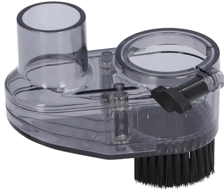 CNC-Fräsmaschinen-Staubschuh, CNC-Fräser-Staubschuh, Transparente Vakuumabdeckung mit Magnetischer Absaugung für Spindelmotoren mit 45 Mm Durchmesser, Staubsaugerbeutel