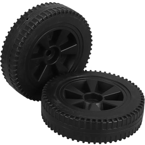 KONTONTY 2pcs Caster Trolley Wheels Bbq Grill Wheel Replacement for Barbecue Grill Gas Swivel Caster for Easy Movement