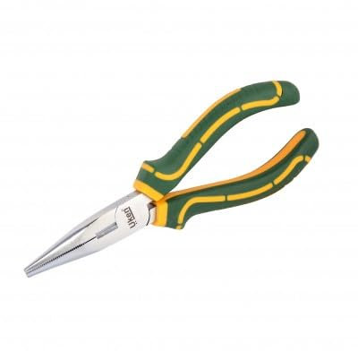 UKEN Long Nose Needle Plier 8 (200mm) | Heavy-Duty Model U36-201 with TRP Grip Handle for Gripping, Twisting, Bending, and Wire Cutting