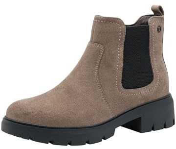 Tamaris COMFORT Damen Chelsea Boots aus Leder mit Reißverschluss