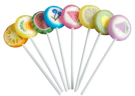 Handmade Rock Lollies 30 Stück – Individuell verpackte Fruchtbonbons mit Motiven – Süßigkeiten für Kinder, Partys & Events – Bunte Lutscher mit Fruchtgeschmäcker