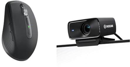 Logitech MX Anywhere 3S & Elgato Facecam MK.2 – Webcam Haut