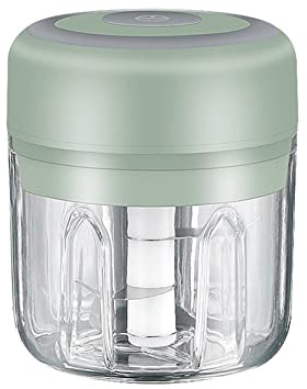 Mini hachoir électrique ménager avec deux, hachoir à légumes pour ail/oignons/légumes/salade/poivre