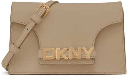 DKNY Women's Avril Wallet On A String Bag, Cappucino