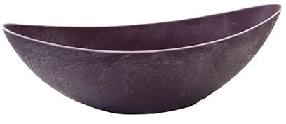 Klocke Dekorationsbedarf Schiffchen/Jardiniere - Pflanzgefäß - Pflanzschale - Dekoschale - Übertopf (Brombeere, 34 x 11 x 11 cm)