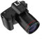 D5 Cámara réflex digital profesional, zoom antivibración 16X, lentes delanteras y traseras duales, Wi-Fi habilitado, pantalla táctil de 3 pulgadas, apertura 4K F2.7, fotografía con poca luz (negro)