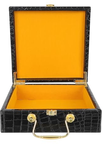 VICASKY Tragbares Zigarrenaufbewahrungsetui mit Klappdeckel und Strukturiertem Muster Handliche Zigarrenbox für Geschenk mit Rundlichen Kanten und Pu Material