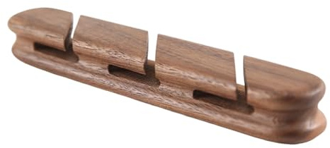 Wooden Cable Management Clip Adhesive Multi Slot Organizer Home Auto Slim Wire Holder for Desk Wood