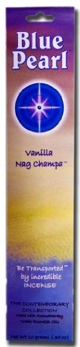 Blue Pearl Contemporary Collection Incense, Vanilla Nag Champa, 10 Gram