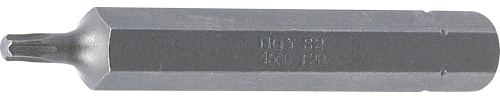BGS 4569 | Bit | T-Profil (für Torx) T20 | Länge 75 mm | Antrieb Außensechskant 10 mm (3/8) | Chrom-Vanadium-Stahl (S2)