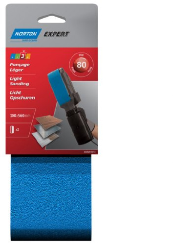 Norton Lot de 2 Bandes expert 100 x 560 Grain 80