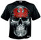Mi Barrio Art Big Skull Frankfurt Herren T-Shirt fällt in L normal aus (L, schwarz)