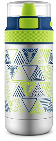 Ello Ride Edelstahl-Wasserflasche, Touchdown Blue, 340 ml