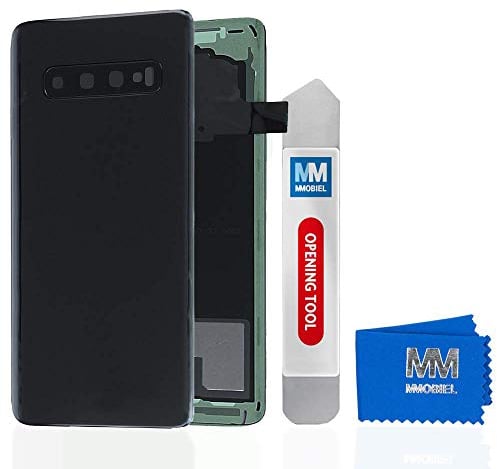 MMOBIEL Backcover Akkudeckel Rückseite Rück Klappe kompatibel mit Samsung Galaxy S10 G73F 2019 6.1 Inch (Prism Black/Schwarz)