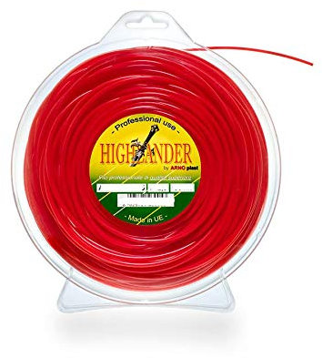 Arno Filo per Decespugliatore Highlander Rosso Tondo 3mm 30mt