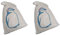 Hanging Reusable Wardrobe Dehumidifier Bags X2 (Moisture Absorbing Damp Trap)