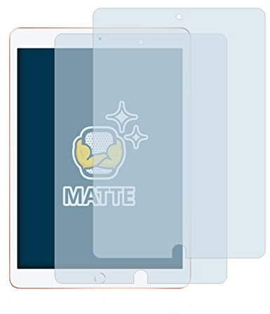 BROTECT Entspiegelungs-Schutzfolie für Apple iPad WiFi 10.2 2019/2020 (2 Stück) Matte Displayschutz-Folie, Anti-Reflex, Anti-Fingerprint