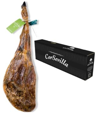 Corsevilla - Jamon de Cebo de Campo - Iberico - Jamon Iberico - Calidad Gourmet - Sin Gluten - Sin Lactosa - Raza Iberica - Regalo - (7.5 Kilogramos. aprox.)