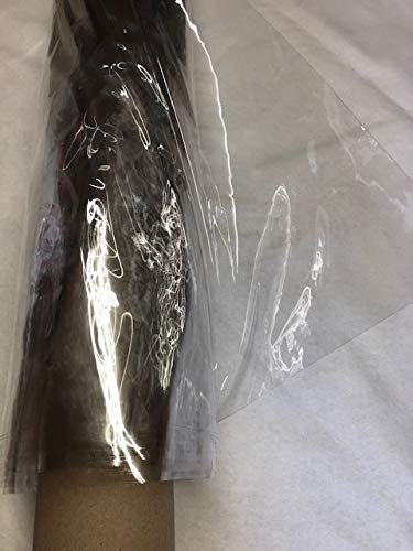 creadetex Nappe Cristal Rouleau de 10 metres 6 Euros Le metres Epaisse 0.25 mm PVC Transparente Largeur 140 cm