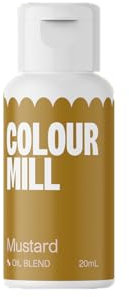 Colour Mill Oil Blend Gold Lebensmittelfarbe auf Ölbasis - Lebensmittelfarben für Schokolade, Fondant, Cupcakes, Kuchen, Backen, Macaron - Food Coloring für Tortendeko - 20ml