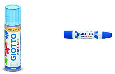 Giotto Collage 541200 Colla Liquida Trasparente, 1 X 40 G & Vinilik Duo
