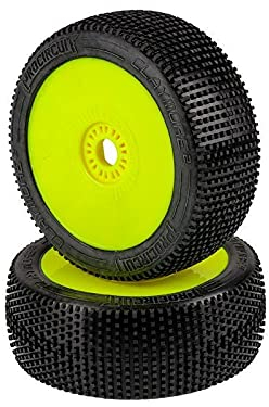 Procircuit Komplettrad Claymore (2) 1:8 Buggy RC Reifen C3 Medium Rot