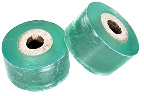 Naapesi 2 Rolle Pfropfband Set, 200 m * 3 cm Grafting Tape, Veredelungsband Dehnbares und Feuchtigkeit, Pflanze Dehnbare Band für Obstbäume Pflanzen Wundverschluss Reparatur Garten Graft -Grün (2)