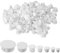 AIEX 300pcs 7 Tailles BouPMB23049chon Plastique, 5/6/8/10/13/19/25mm Trou Plastique Trou Meuble Capuchon Trou de Perçage Trou Rond pour Meubles de Tube de Trou de Verrouillage (Blanc)