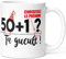 Mug Personnalisable Anniversaire 51 ans + Prénom Humour Tasse Message Drôle Personnalisé. Idée Cadeau Original Homme Femme Ami Collègue Copain Copine Anniversaire Cinquante et un ans Cinquantaine.