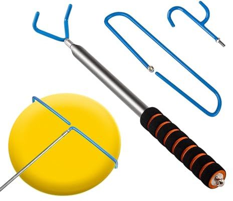 Bâton de récupération de disque de golf avec 3 crochets pour débutants de sport de disque de 3 m