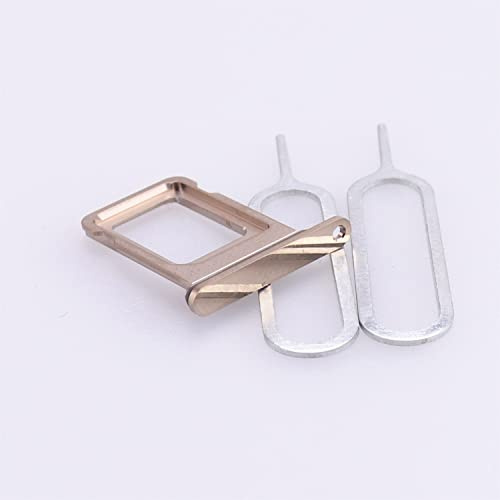 Für iPhone 13/13 Pro Max SIM-Kartenfach Slot Halter Ersatz, (Einzelkartenversion) mit wasserdichtem Gummidichtungsring + SIM-Kartenfach offener Auswurfstift Gold