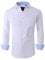 Alex Vando Chemises habillées pour homme, coupe droite, manches longues, extensibles, chemises habillées d'affaires pour homme, 06 Blanc, Taille M