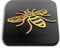 1x Square MDF Magnet 5cm - 3D Manchester Bee Logo - Fridge Locker Office Whiteboard Toolbox #50003