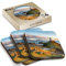 4 x Square Coasters - Ynys Llanddwyn Island Anglesey Wales Cork Backed MDF Glossy Tea Coffee Accessory #52552