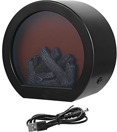 Kamin-Laternen-Dekor, LED-Kamin, Kleine Tischkamin-Laterne, Kaminlampe, Wiederaufladbare Lichthaus-Dekoration Für Zuhause