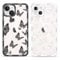 Yoedge 2 Pack Cute Transparent Print Suitable for iPhone 13 mini 5.4 Inch Phone Case, Butterfly Aesthetic Pattern Shell Soft Silicone Shock-Absorbing Cover, Suitable for Women and Girls