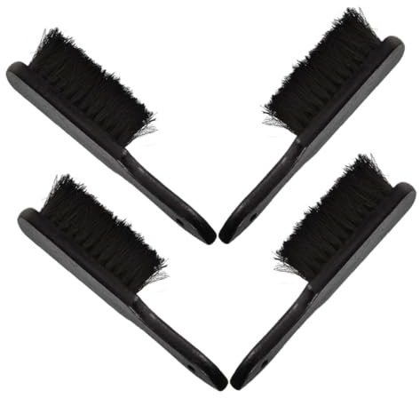 YARNOW 4stücke Handbesen Kaminbesteck Innenbereich Tischkaminzubehör Schreibtischzubehör Kompakte Borsten Für Ofenreinigung Staubpinsel Für Küche Und Wohnzimmer Feuerfeste